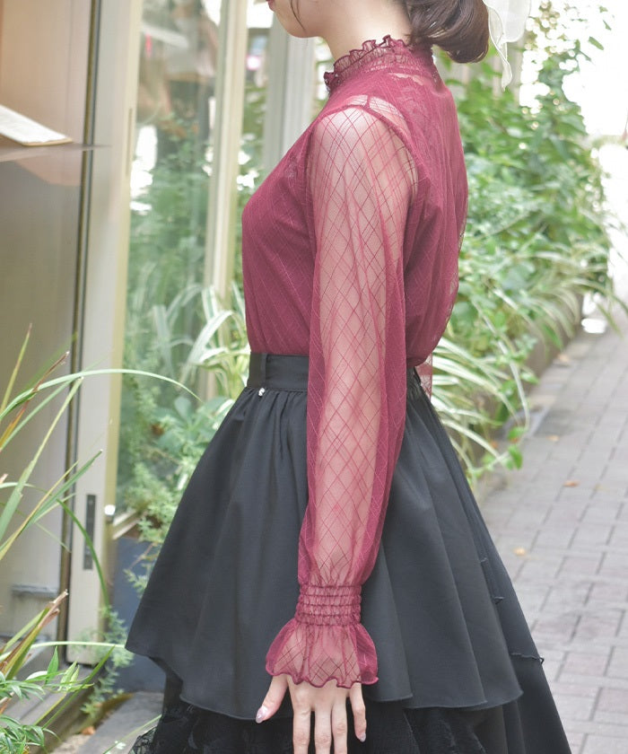 Frill Sleeve Sheer Inner