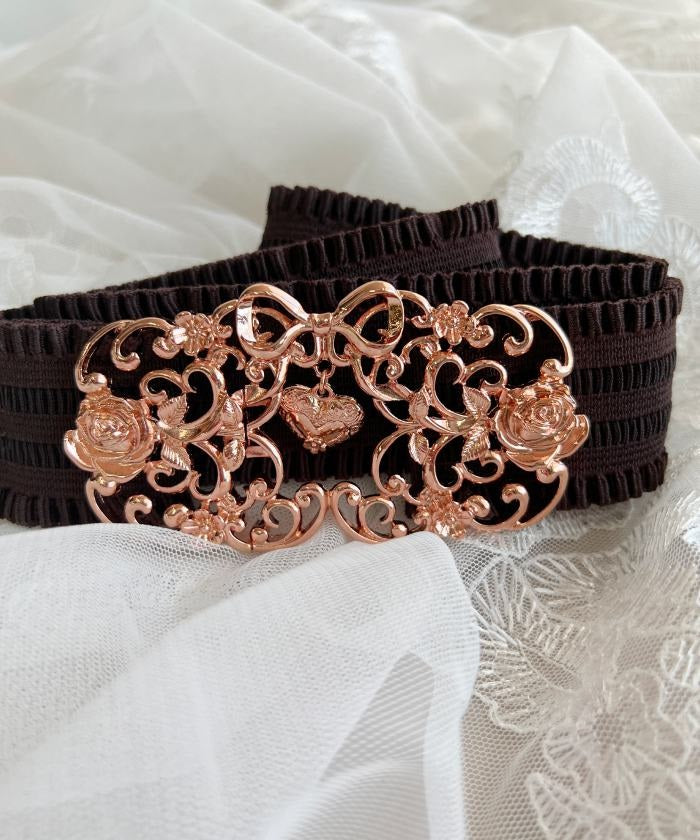 Heart Charm Elastic Belt