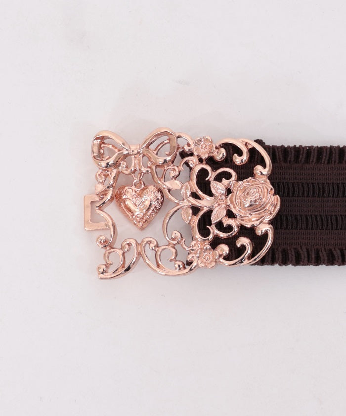 Heart Charm Elastic Belt