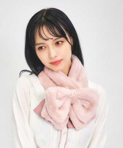 Ribbon Fur Scarf