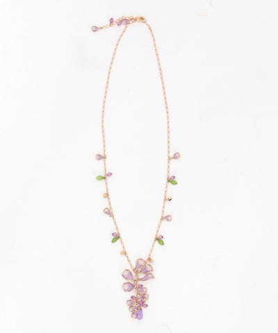 Wisteria Flower Motif Necklace