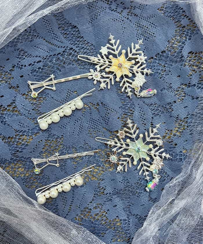 Snow Crystal Hairpin Set