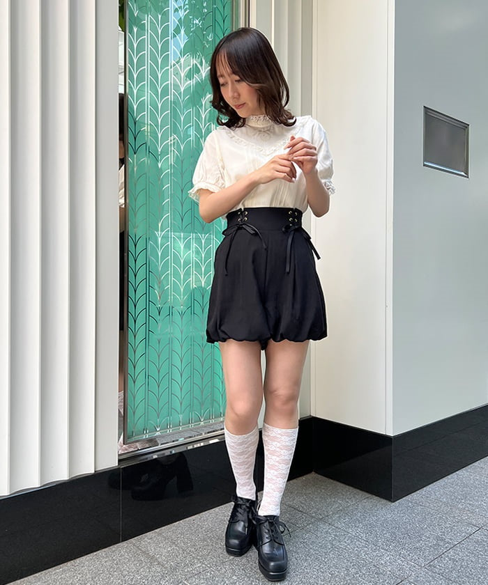 レースアップバルーンパンツ