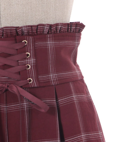 Lace-up Culotte Pants