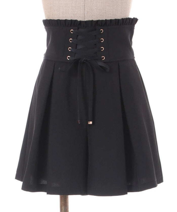 Lace-up Culotte Pants