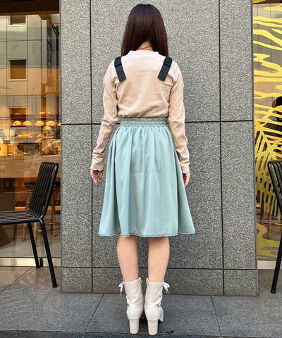 Envelope Pocket Tuck Skirt