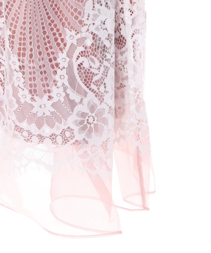 Lace & Tulle Skirt with Ribbon