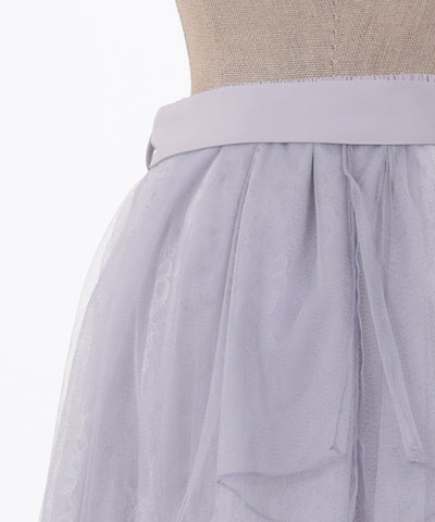 Back Frill Tulle Skirt
