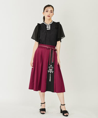 Chinese-style Embroidery Skirt