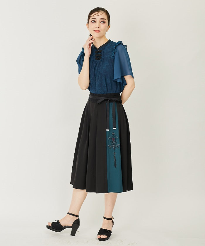 Chinese-style Embroidery Skirt