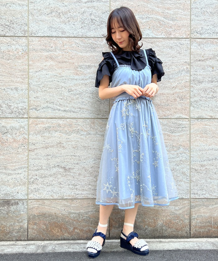 シエルエトワール刺繍ワンピース