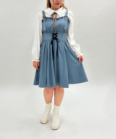 Lace-up Mini Camisole Dress