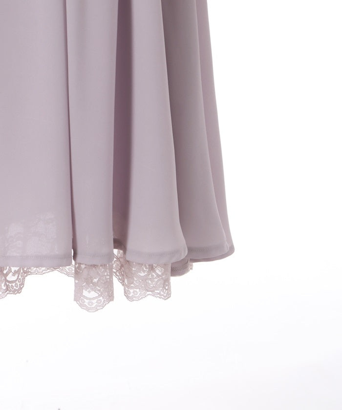 Patchwork Frill Sleeve Dress