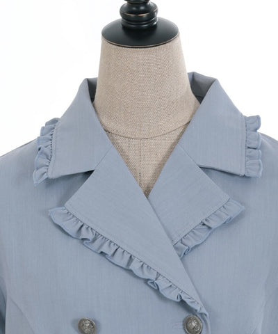 Pleated Design Half Jacket