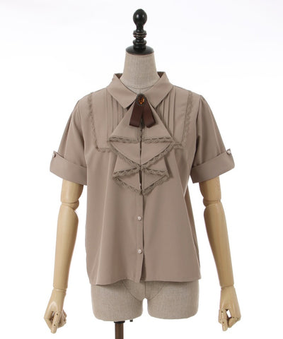 Jabot Brooch Blouse