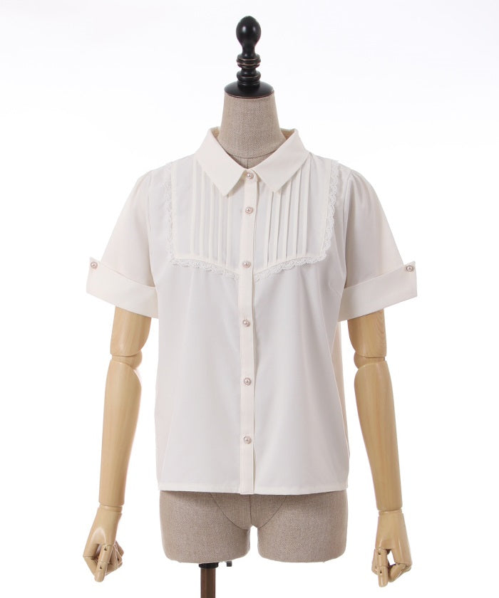 Jabot Brooch Blouse