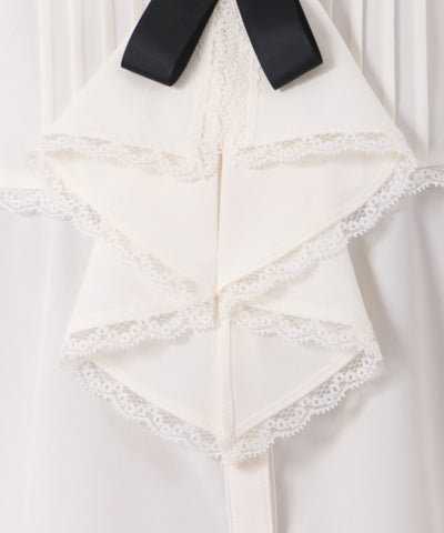 Jabot Brooch Blouse