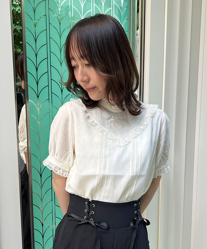 Frame Embroidery Blouse