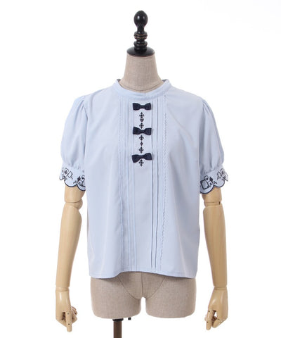 Playing Cards Embroidery Petit Ribbon Blouse