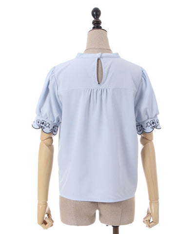 Playing Cards Embroidery Petit Ribbon Blouse