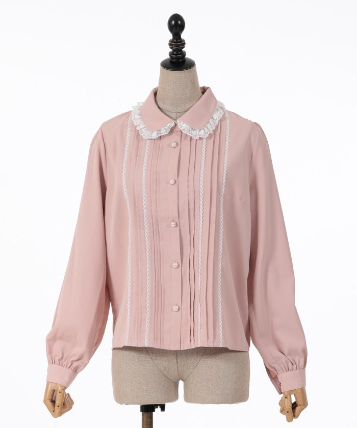 Melty Heart Embroidery Blouse