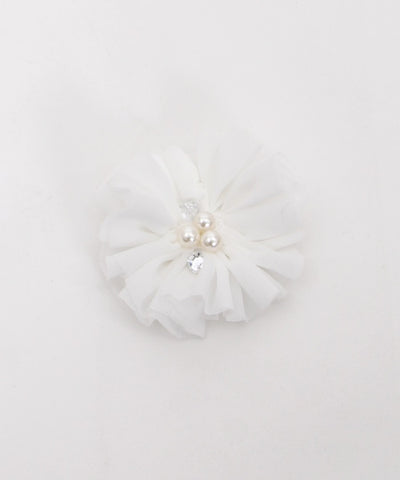 Flower Corsage Puffy Casquette