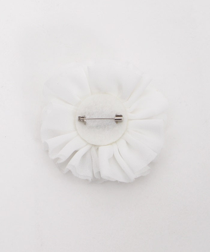 Flower Corsage Puffy Casquette
