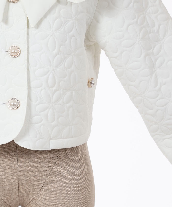 Flower Quilted Blouson