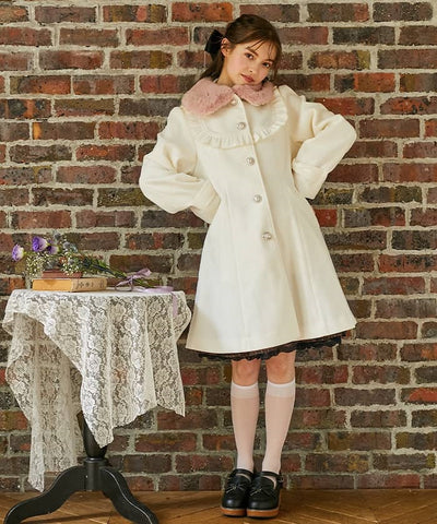 Fur Collar Girly Coat (Pre-order)
