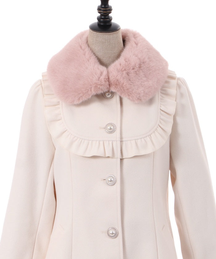 Fur Collar Girly Coat