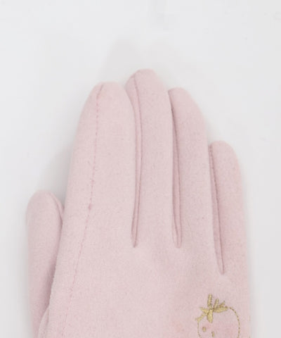 Strawberry Embroidery Gloves