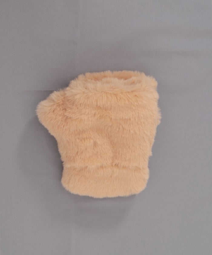 Bear Ears Fur Mittens