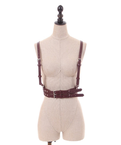 Faux Leather Harness Belt