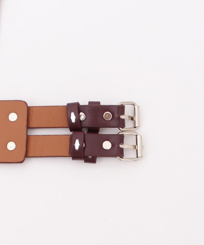 Faux Leather Harness Belt