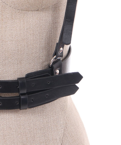 Faux Leather Harness Belt