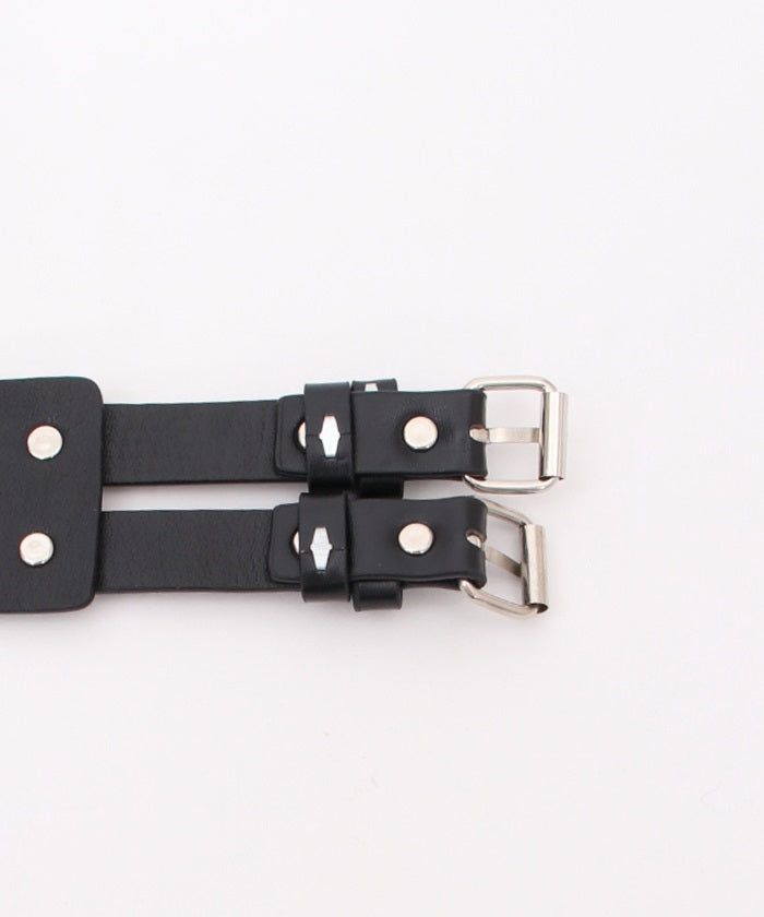 Faux Leather Harness Belt