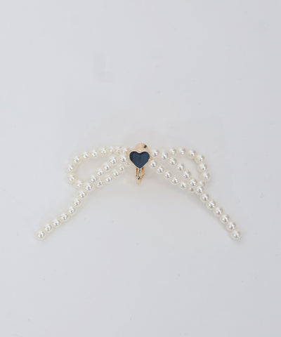 Pearl Ribbon Earrings