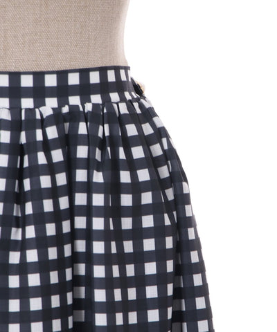 Gingham Check Pattern Skirt