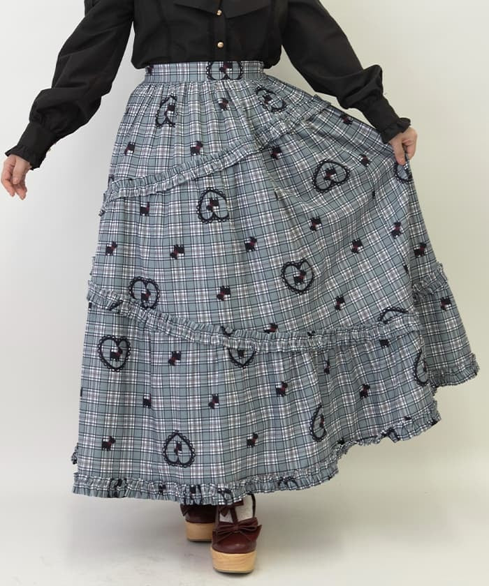 Strolling Terrier Pattern Skirt