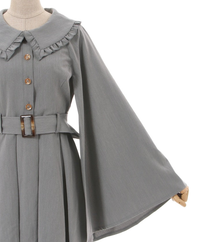 Slit Sleeve-Like Sleeveless Dress