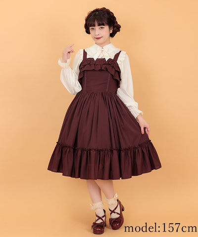 Classical Frill Jumper Dress