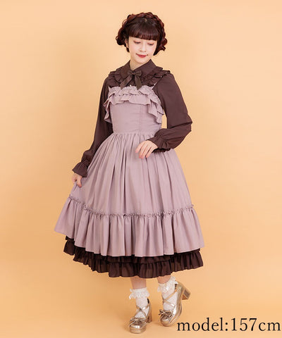 Classical Frill Jumper Dress