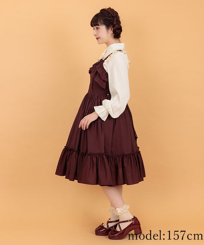 Classical Frill Jumper Dress