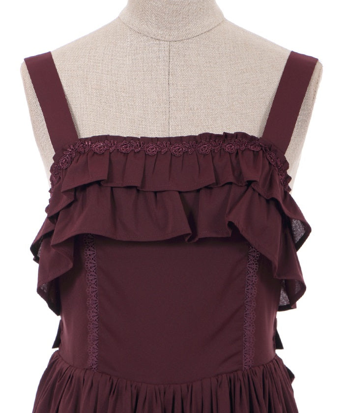Classical Frill Jumper Dress
