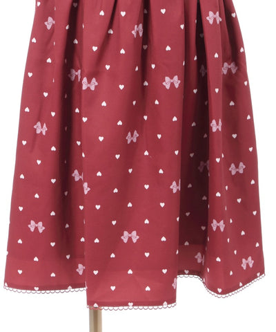 Heart Dot Pattern Jumper Dress