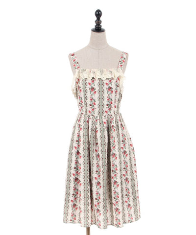 Rose Berry Garden Jumper Dress