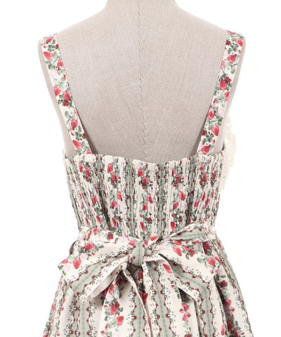 Rose Berry Garden Jumper Dress