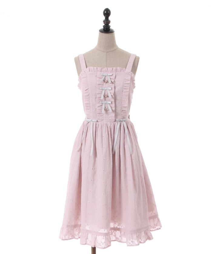 Cotton Lace Jumper Dress axes femme from JAPAN Cotton Lace Jumper Dress axes femme from JAPAN