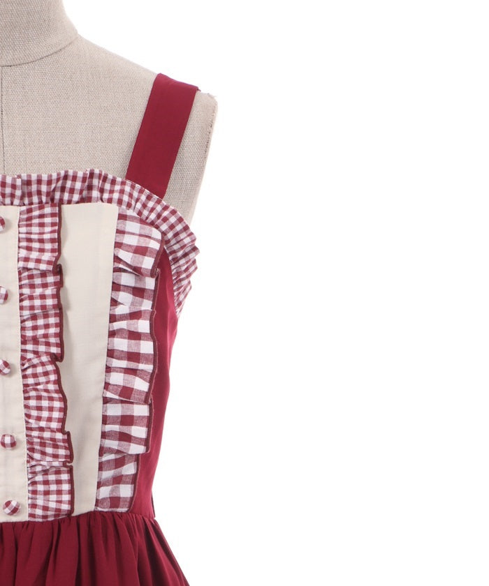 Country Check Jumper Dress  axes femme from JAPAN