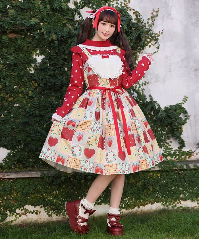Happiness Berry Jumper Dress